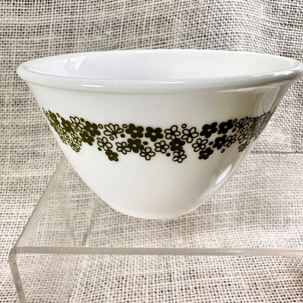 Corelle Spring Blossom Green Sugar‎ Bowl Creamer Set Crazy Daisy USA